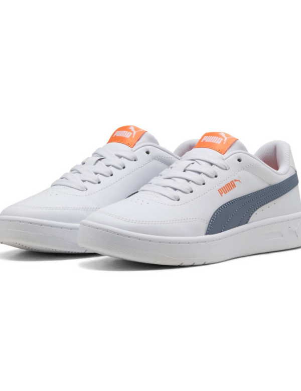 PUMA Court Classic Clean Jr SS26 - 11 Blanco Gris Naranja