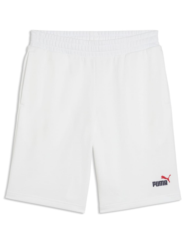 PUMA ESS 2 COLOR No. 1 Logo Shorts 10" TR SS26 - 52 Blanco Rojo