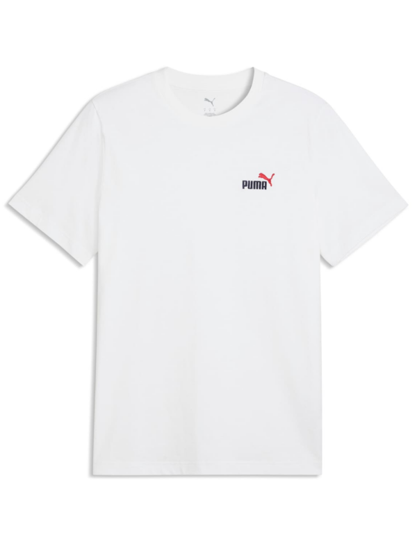 PUMA ESS 2 COLOR Small No. 1 Logo Tee C/O - 57 Blanco
